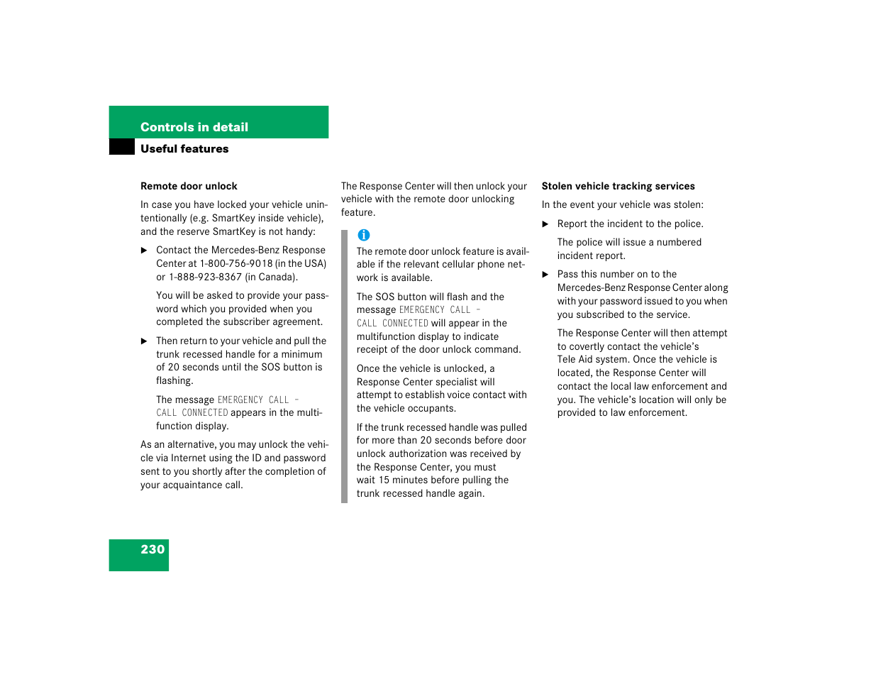 Mercedes-Benz 2004 C 320 Sport User Manual | Page 230 / 400