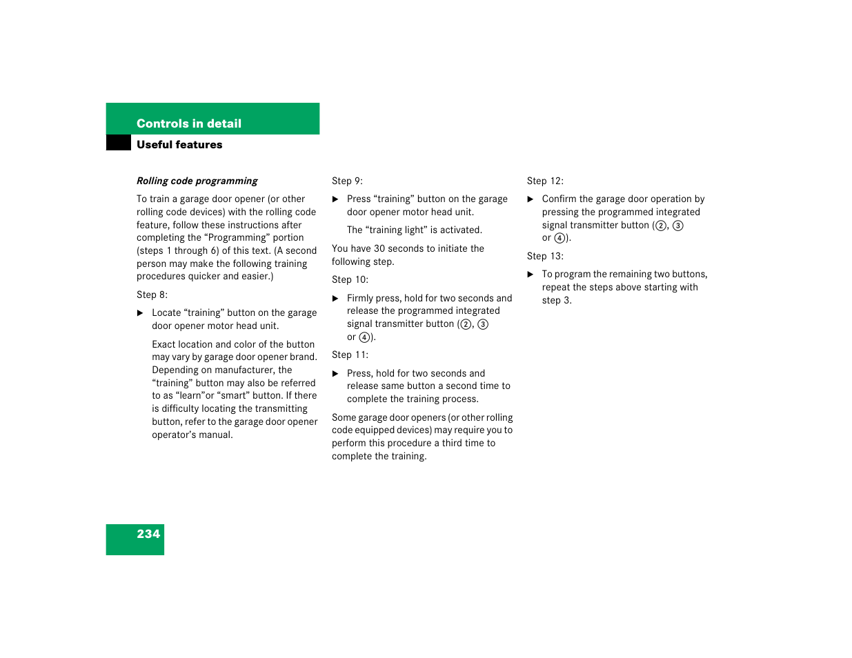 Mercedes-Benz 2004 C 320 Sport User Manual | Page 234 / 400