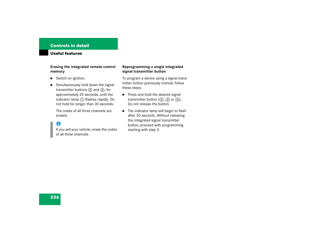 Mercedes-Benz 2004 C 320 Sport User Manual | Page 236 / 400