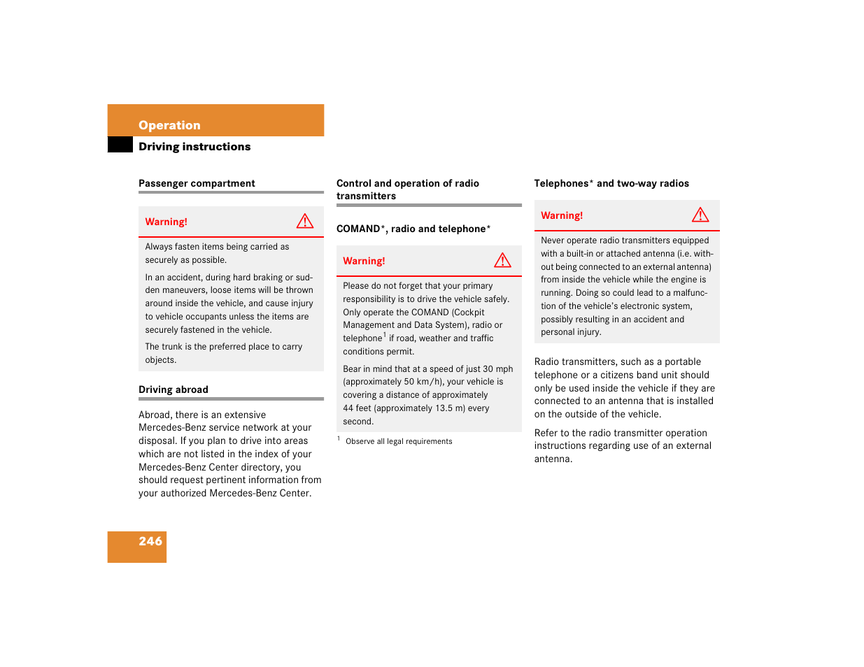 Mercedes-Benz 2004 C 320 Sport User Manual | Page 246 / 400