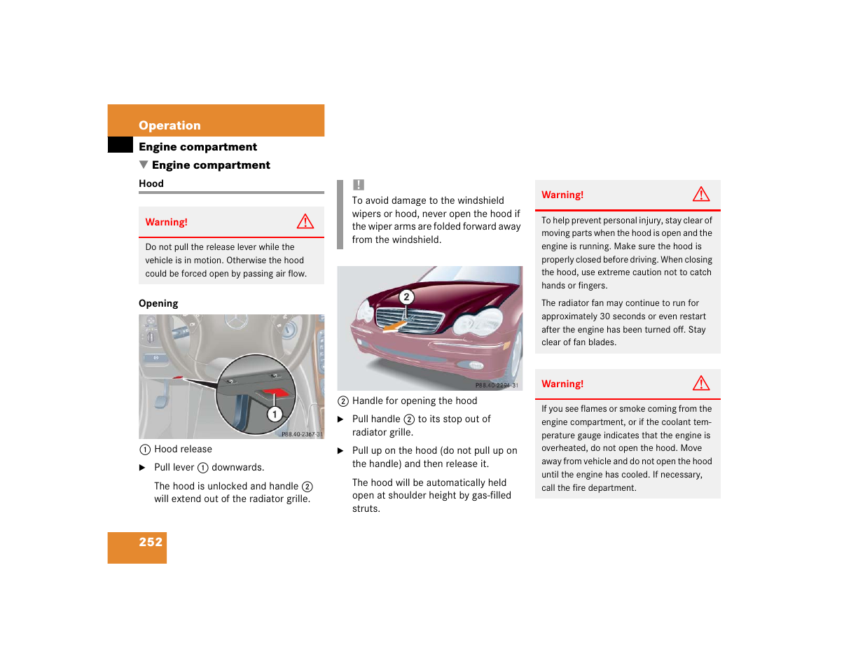 Mercedes-Benz 2004 C 320 Sport User Manual | Page 252 / 400