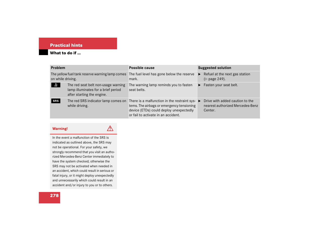 Mercedes-Benz 2004 C 320 Sport User Manual | Page 278 / 400