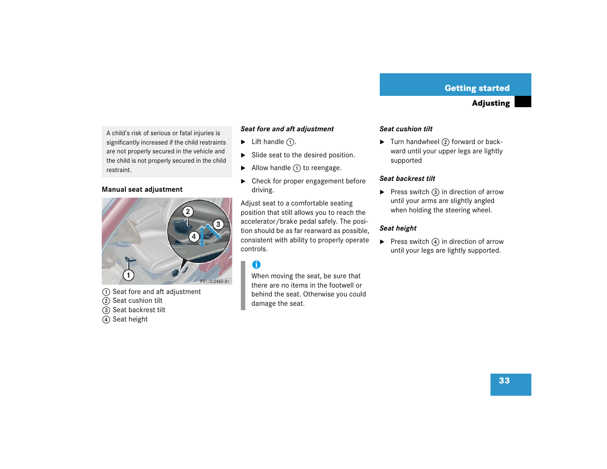 Mercedes-Benz 2004 C 320 Sport User Manual | Page 33 / 400