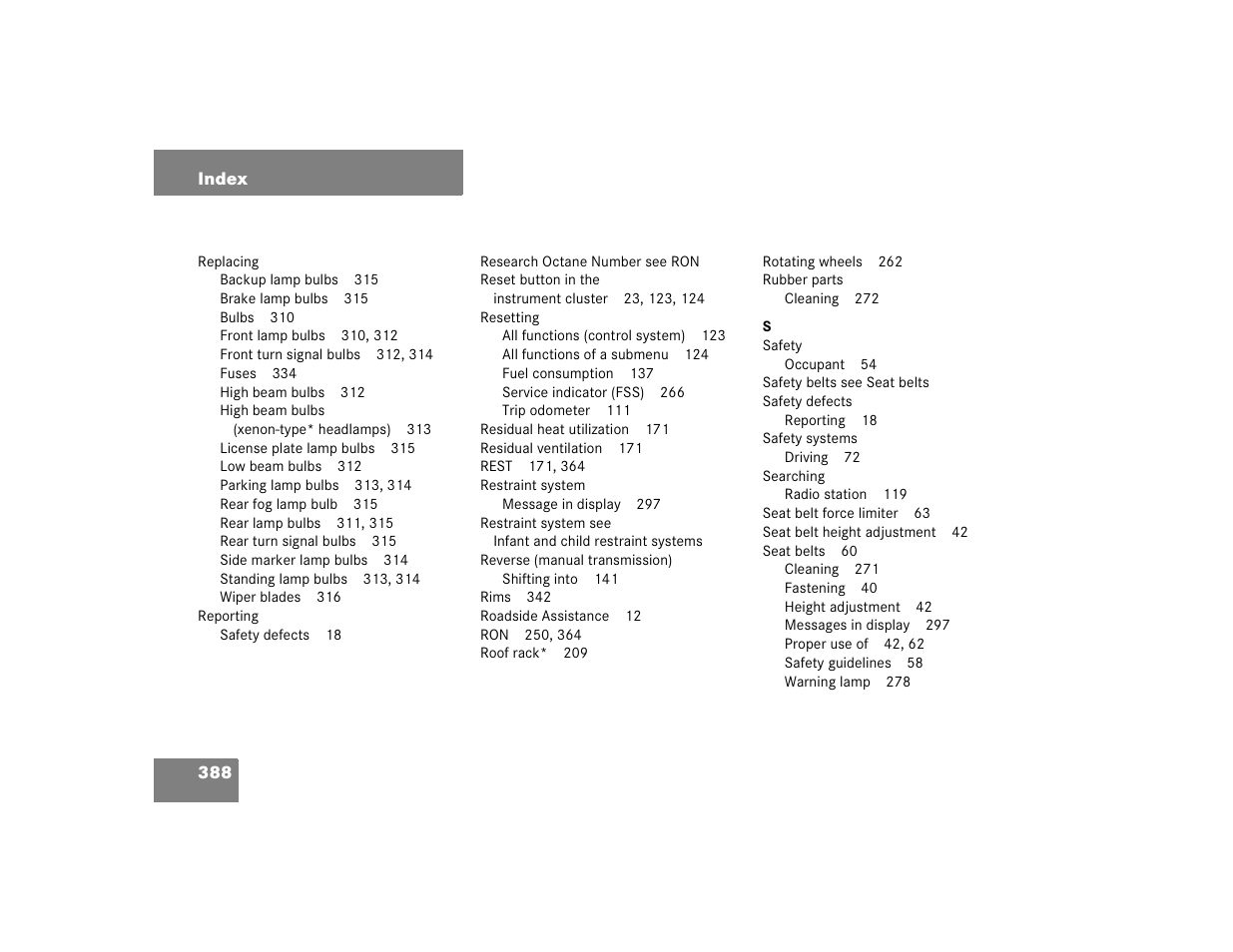 Mercedes-Benz 2004 C 320 Sport User Manual | Page 388 / 400