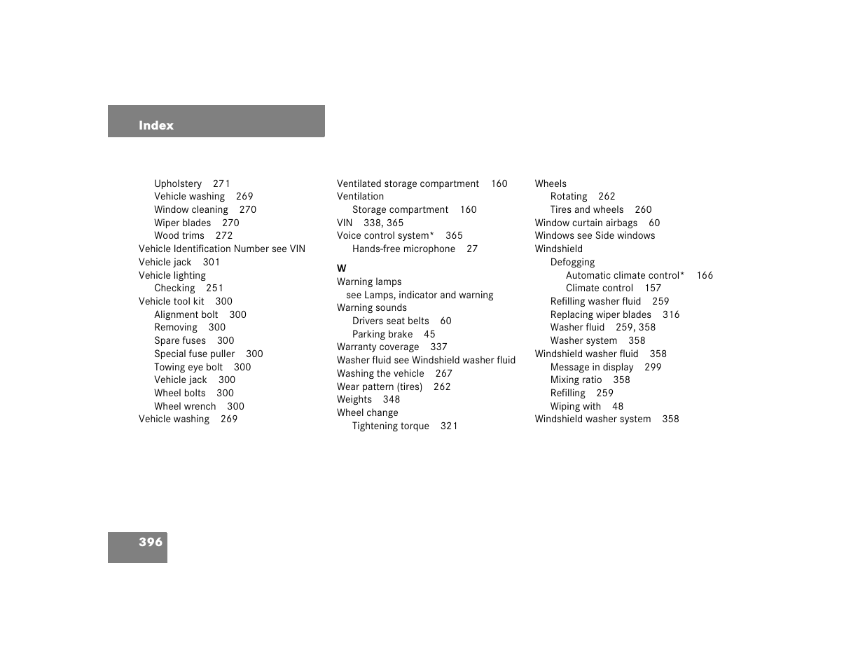 Mercedes-Benz 2004 C 320 Sport User Manual | Page 396 / 400