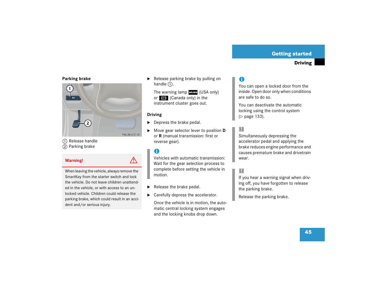 Mercedes-Benz 2004 C 320 Sport User Manual | Page 45 / 400