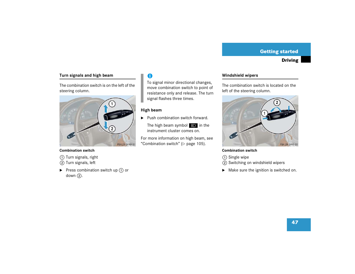 Mercedes-Benz 2004 C 320 Sport User Manual | Page 47 / 400