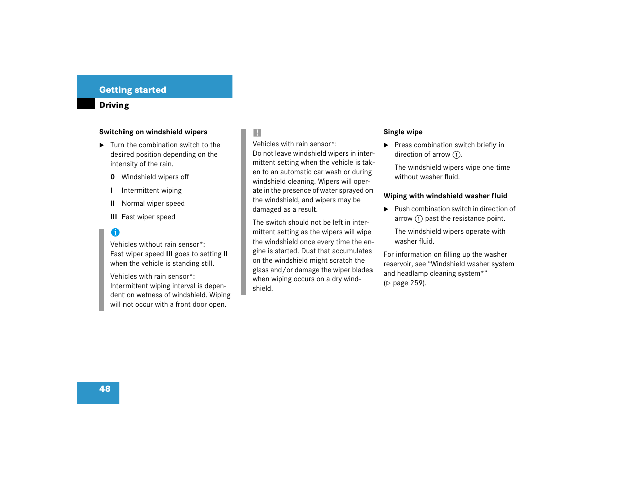 Mercedes-Benz 2004 C 320 Sport User Manual | Page 48 / 400