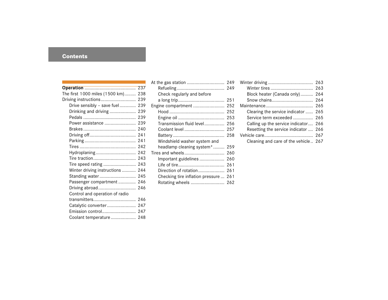 Mercedes-Benz 2004 C 320 Sport User Manual | Page 6 / 400
