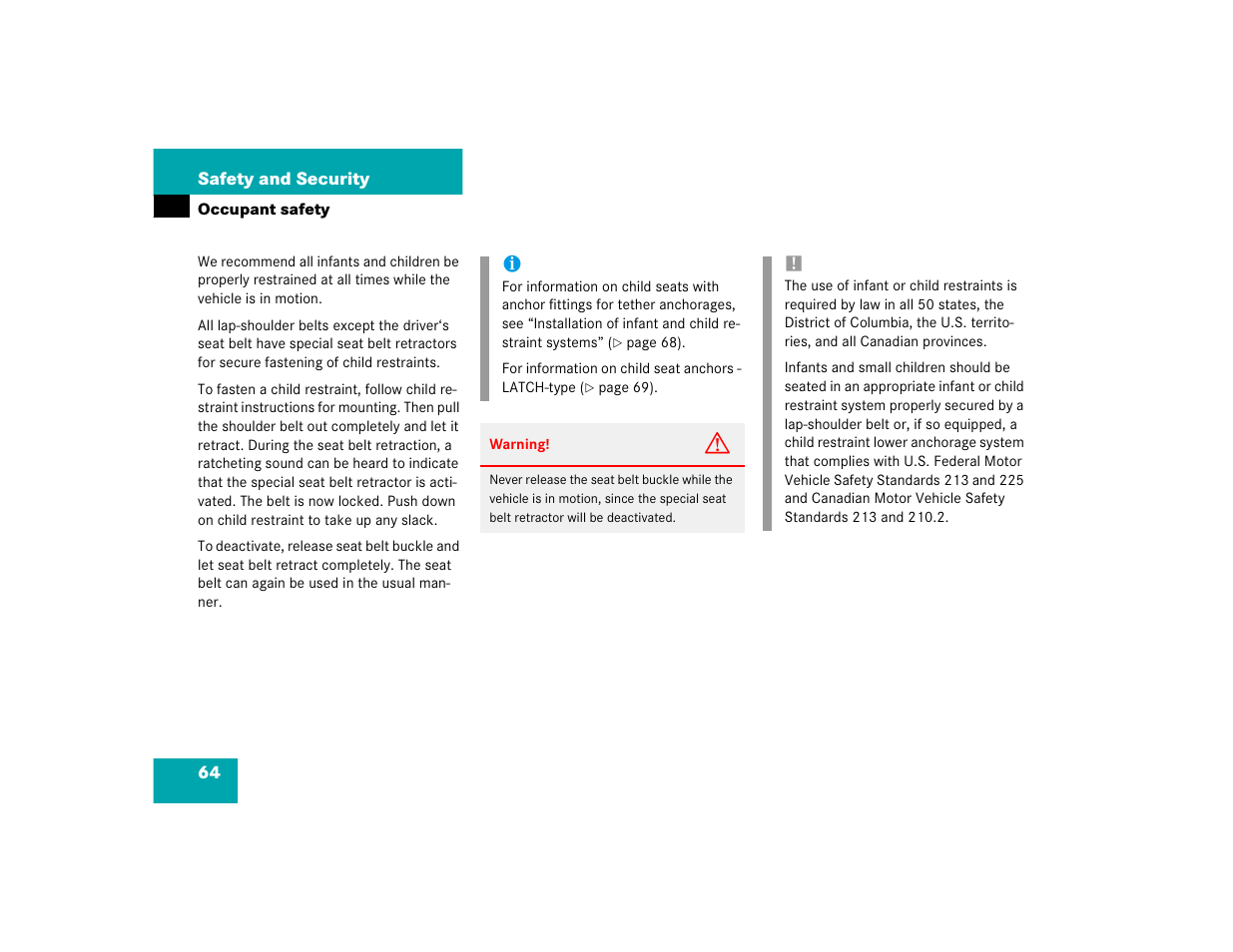Mercedes-Benz 2004 C 320 Sport User Manual | Page 64 / 400