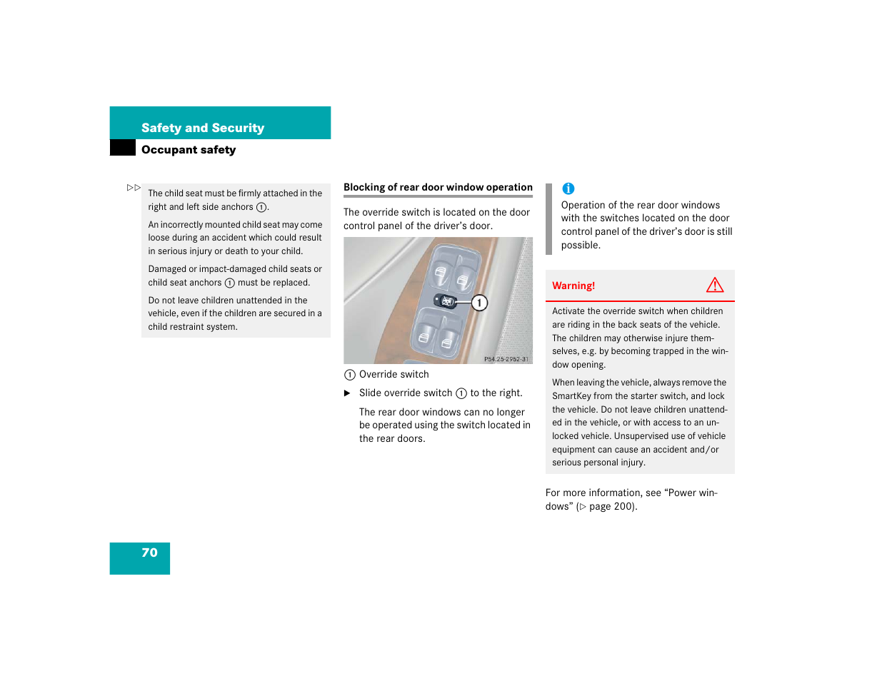 Mercedes-Benz 2004 C 320 Sport User Manual | Page 70 / 400