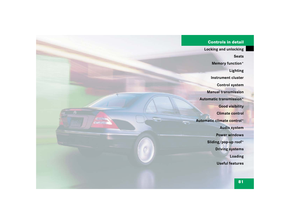 Mercedes-Benz 2004 C 320 Sport User Manual | Page 81 / 400