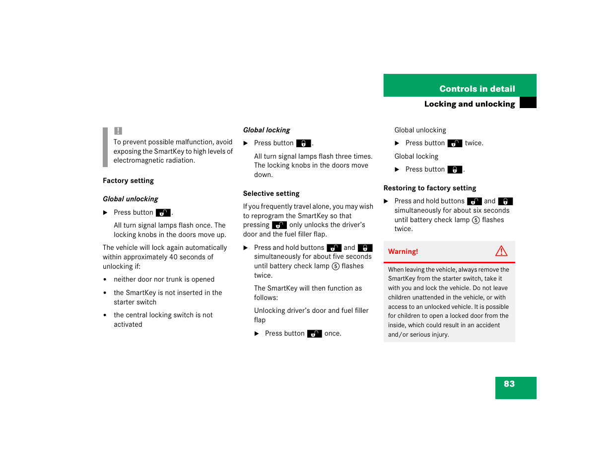 Mercedes-Benz 2004 C 320 Sport User Manual | Page 83 / 400