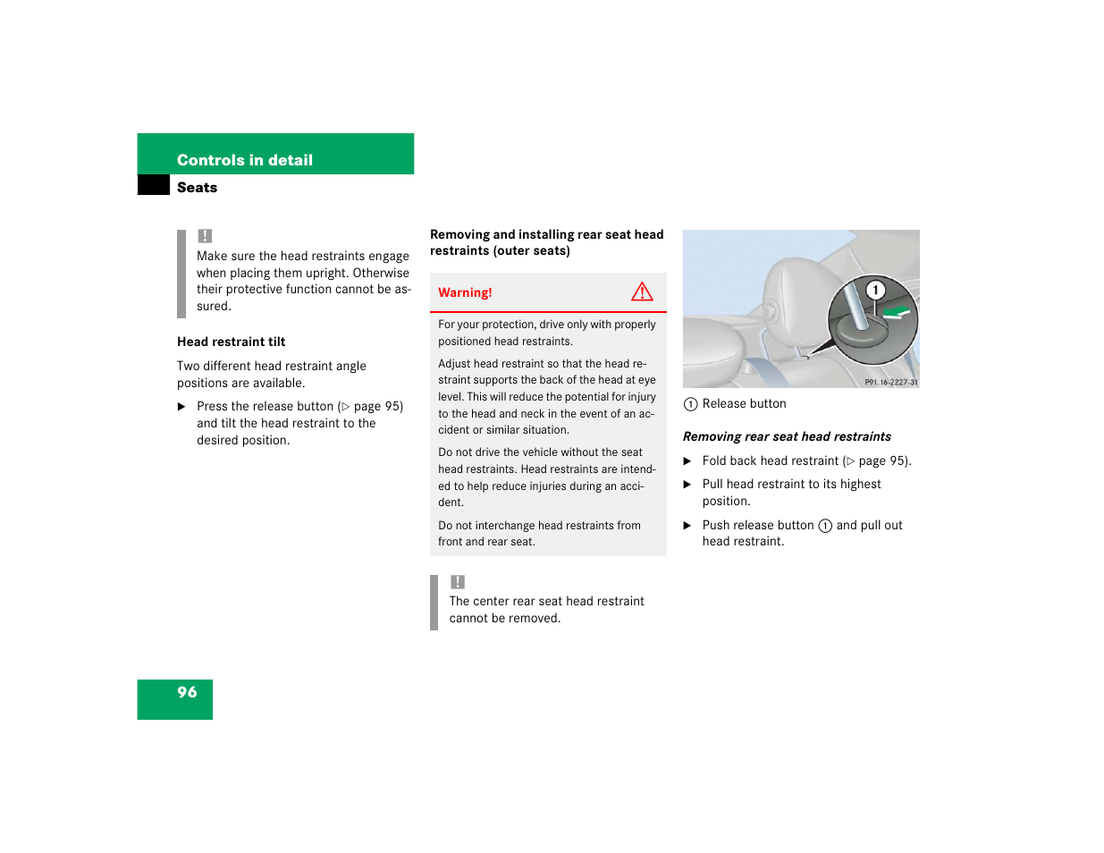 Mercedes-Benz 2004 C 320 Sport User Manual | Page 96 / 400