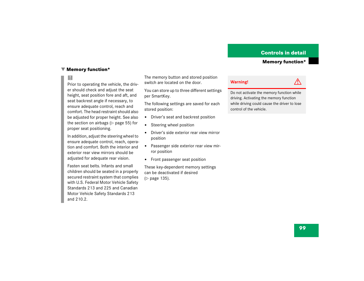 Mercedes-Benz 2004 C 320 Sport User Manual | Page 99 / 400