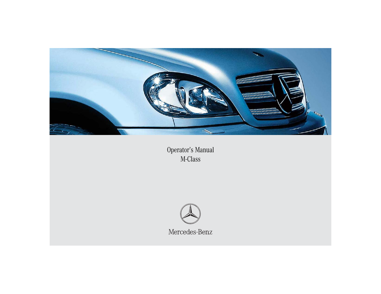 Mercedes-Benz 2005 ML 350 User Manual | 356 pages