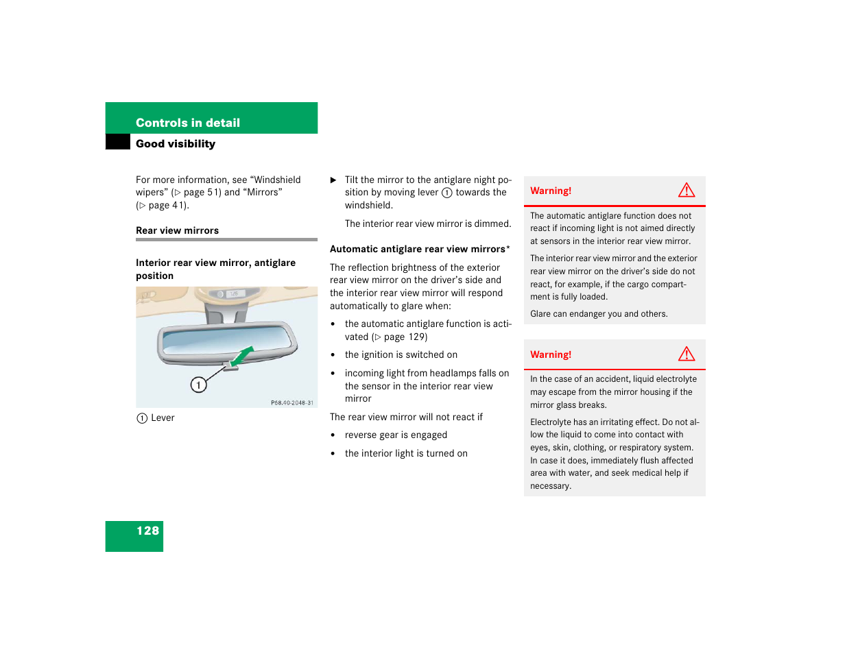Mercedes-Benz 2005 ML 350 User Manual | Page 130 / 356