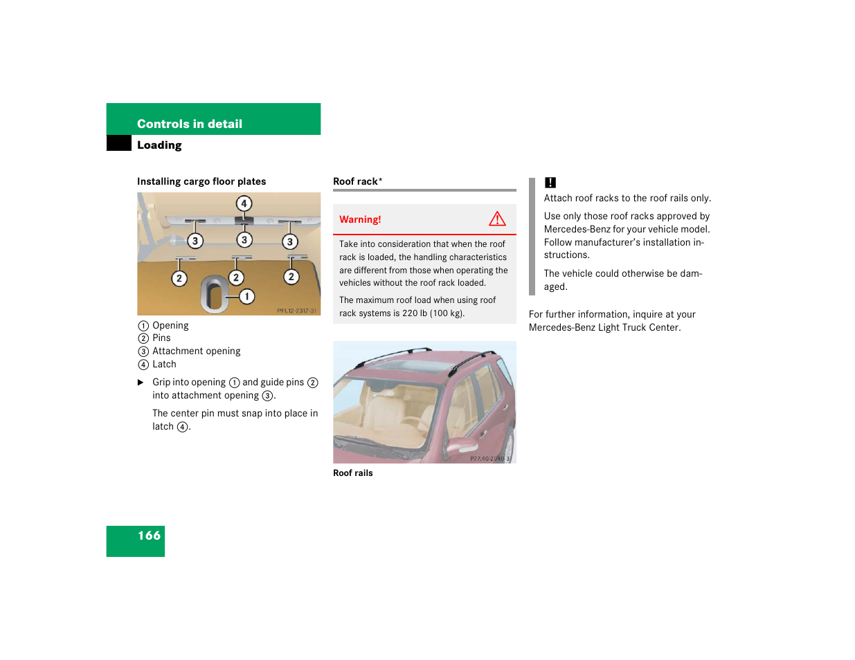 Mercedes-Benz 2005 ML 350 User Manual | Page 168 / 356