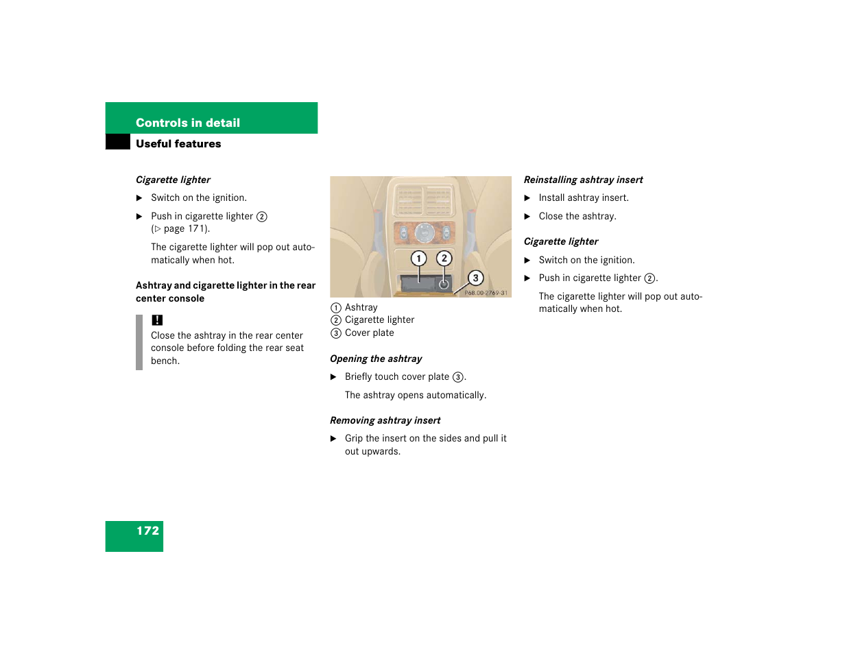Mercedes-Benz 2005 ML 350 User Manual | Page 174 / 356