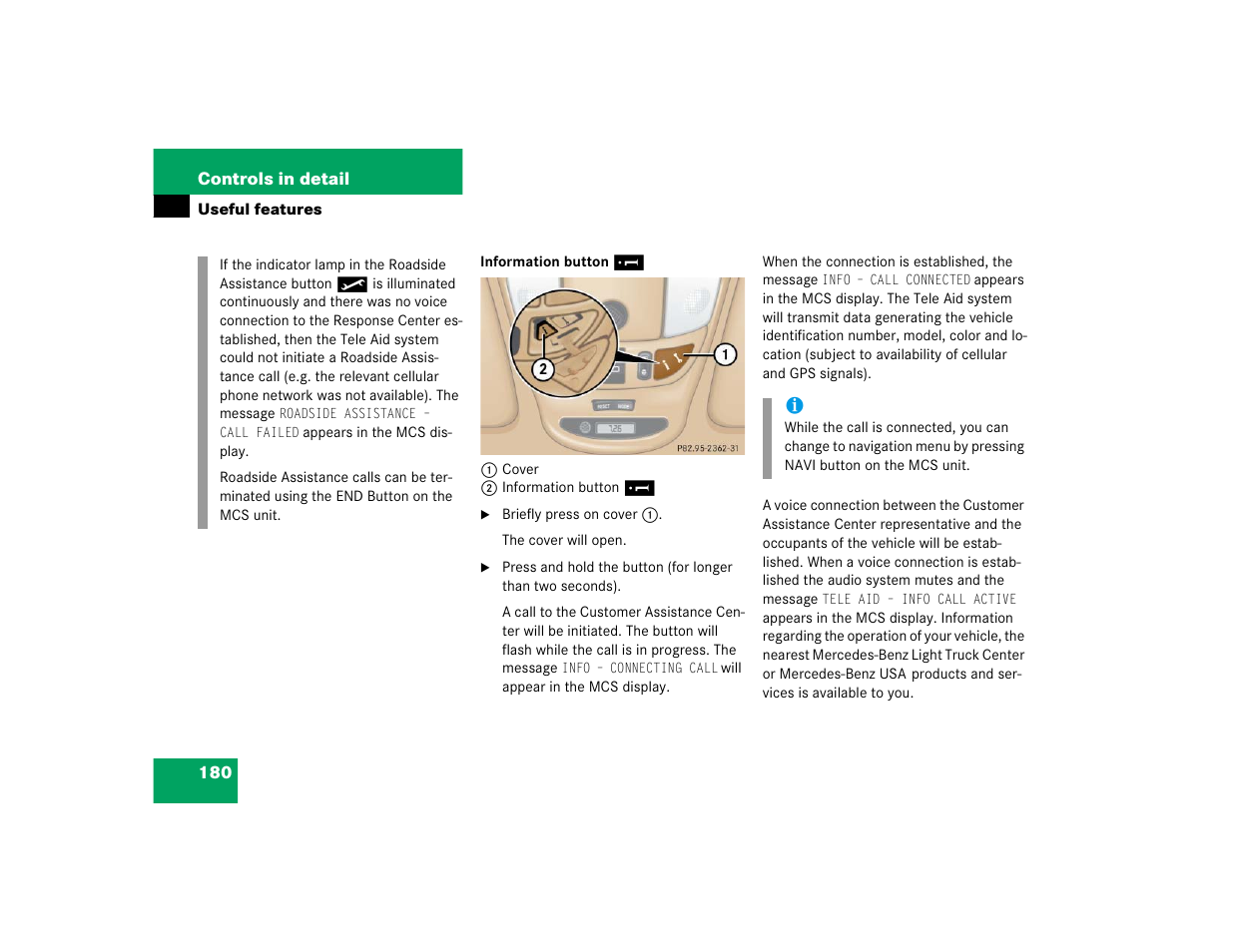 Mercedes-Benz 2005 ML 350 User Manual | Page 182 / 356