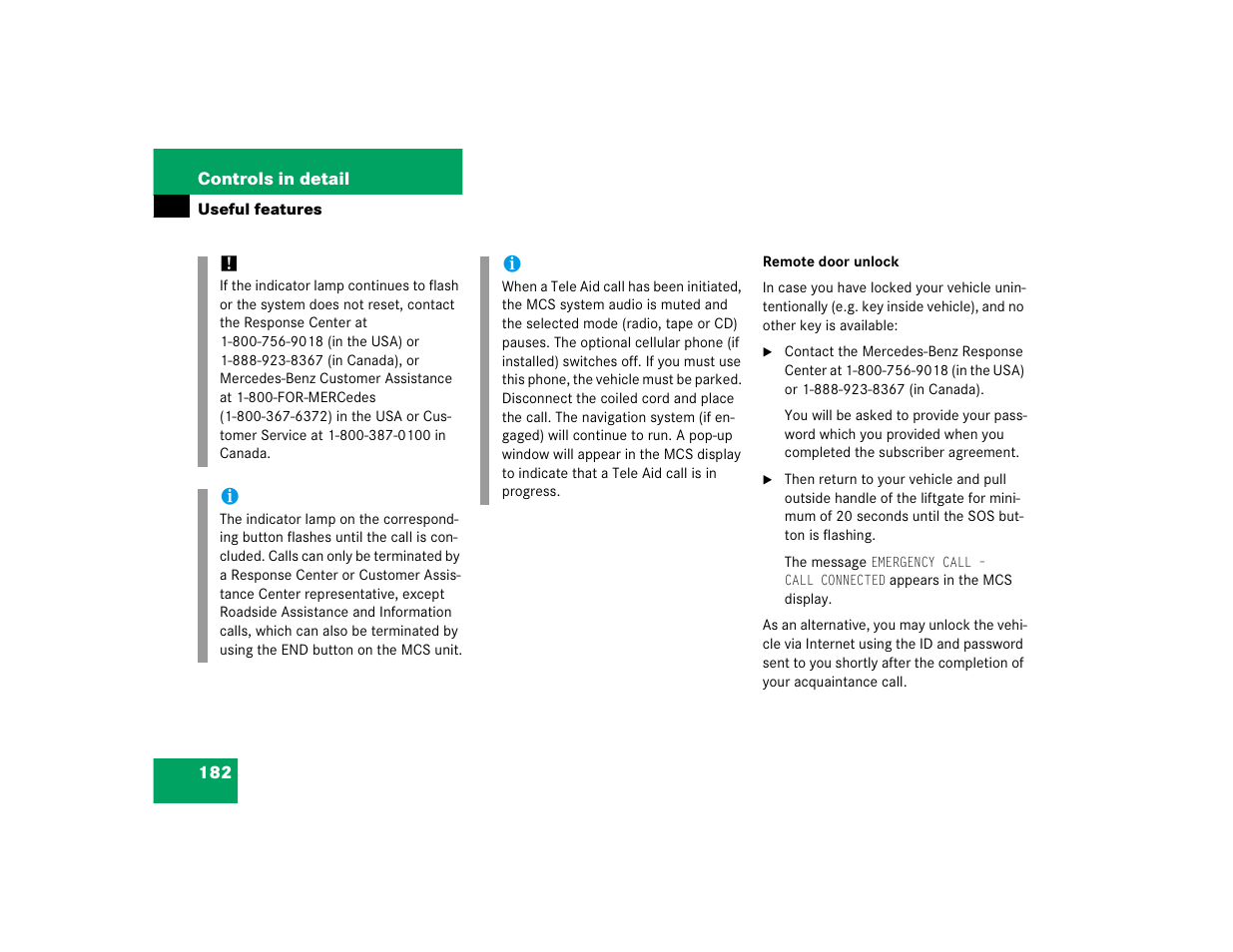 Mercedes-Benz 2005 ML 350 User Manual | Page 184 / 356