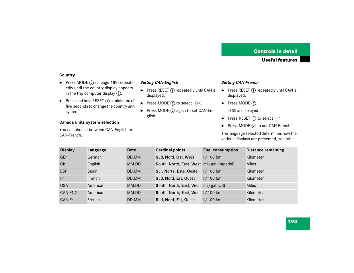 Mercedes-Benz 2005 ML 350 User Manual | Page 195 / 356