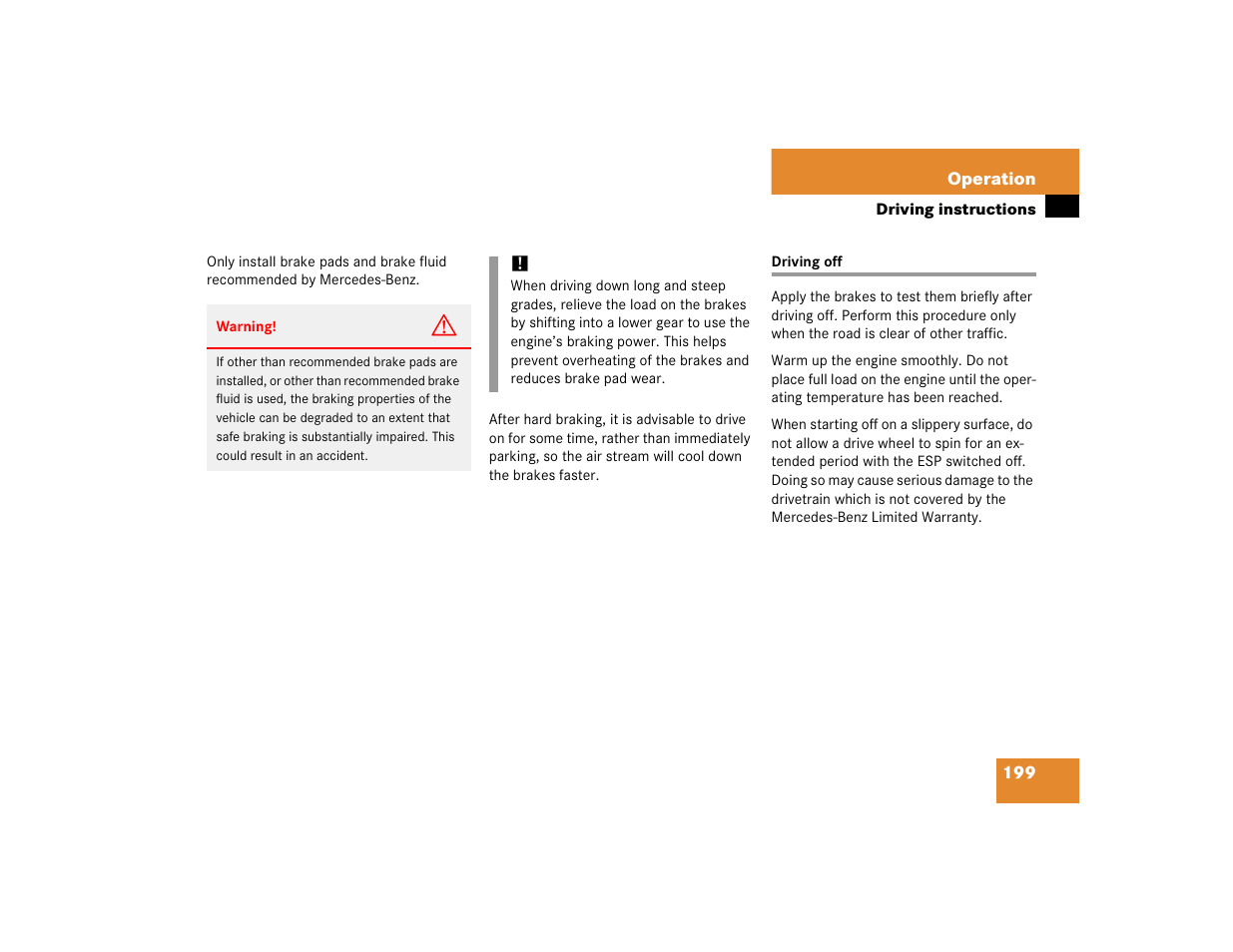 Mercedes-Benz 2005 ML 350 User Manual | Page 201 / 356