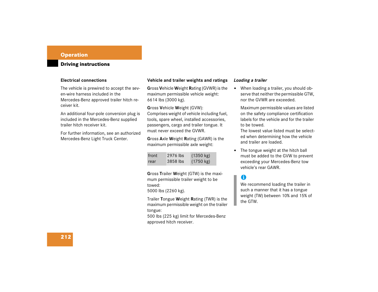 Mercedes-Benz 2005 ML 350 User Manual | Page 214 / 356