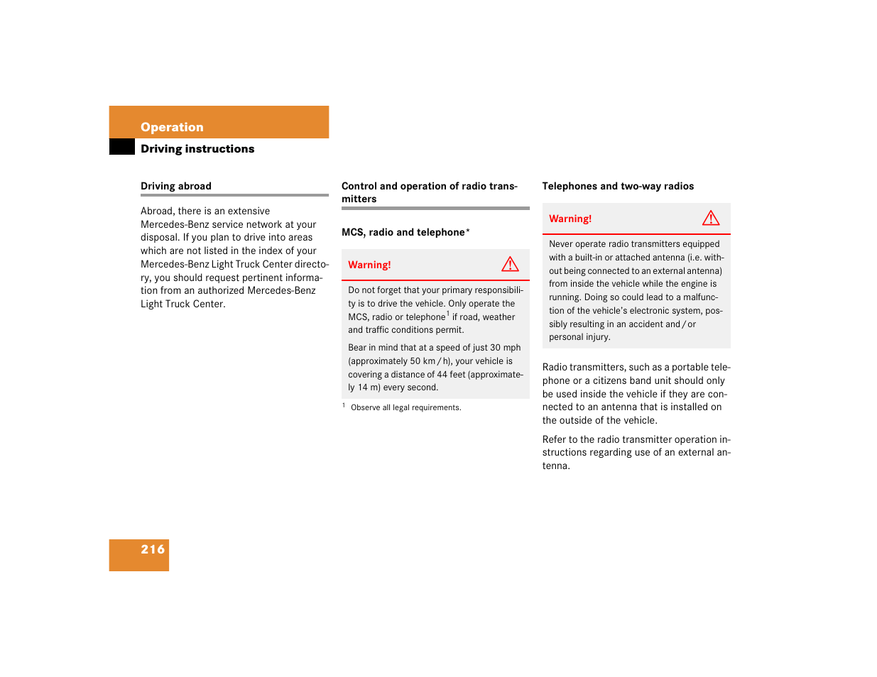 Mercedes-Benz 2005 ML 350 User Manual | Page 218 / 356