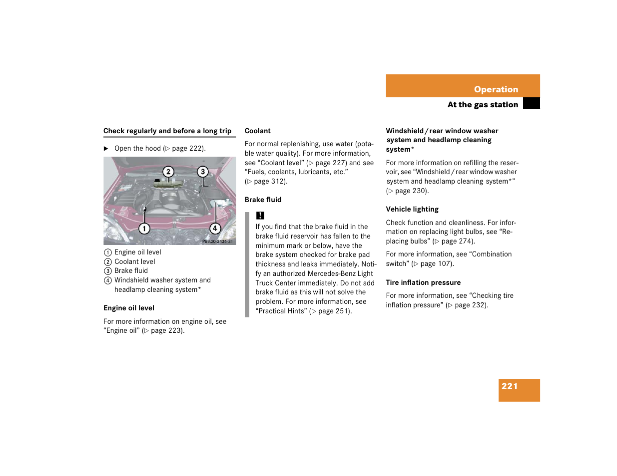 Mercedes-Benz 2005 ML 350 User Manual | Page 223 / 356