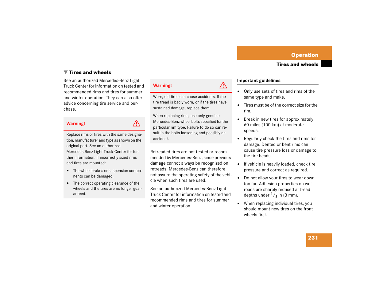 Mercedes-Benz 2005 ML 350 User Manual | Page 233 / 356