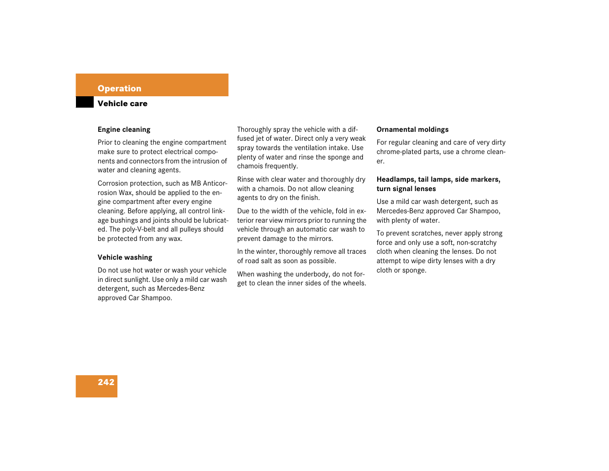 Mercedes-Benz 2005 ML 350 User Manual | Page 244 / 356