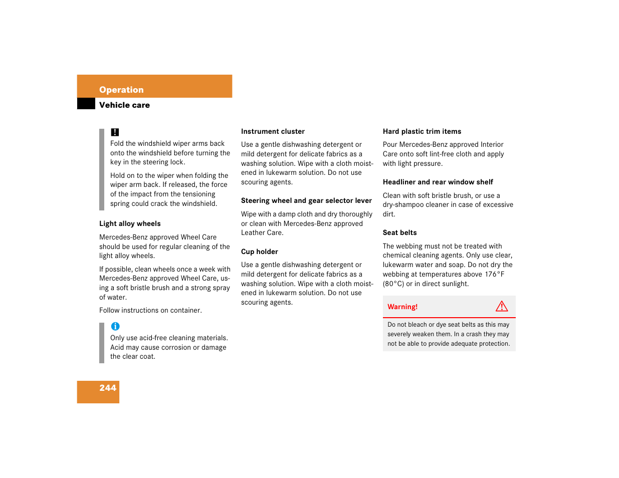 Mercedes-Benz 2005 ML 350 User Manual | Page 246 / 356