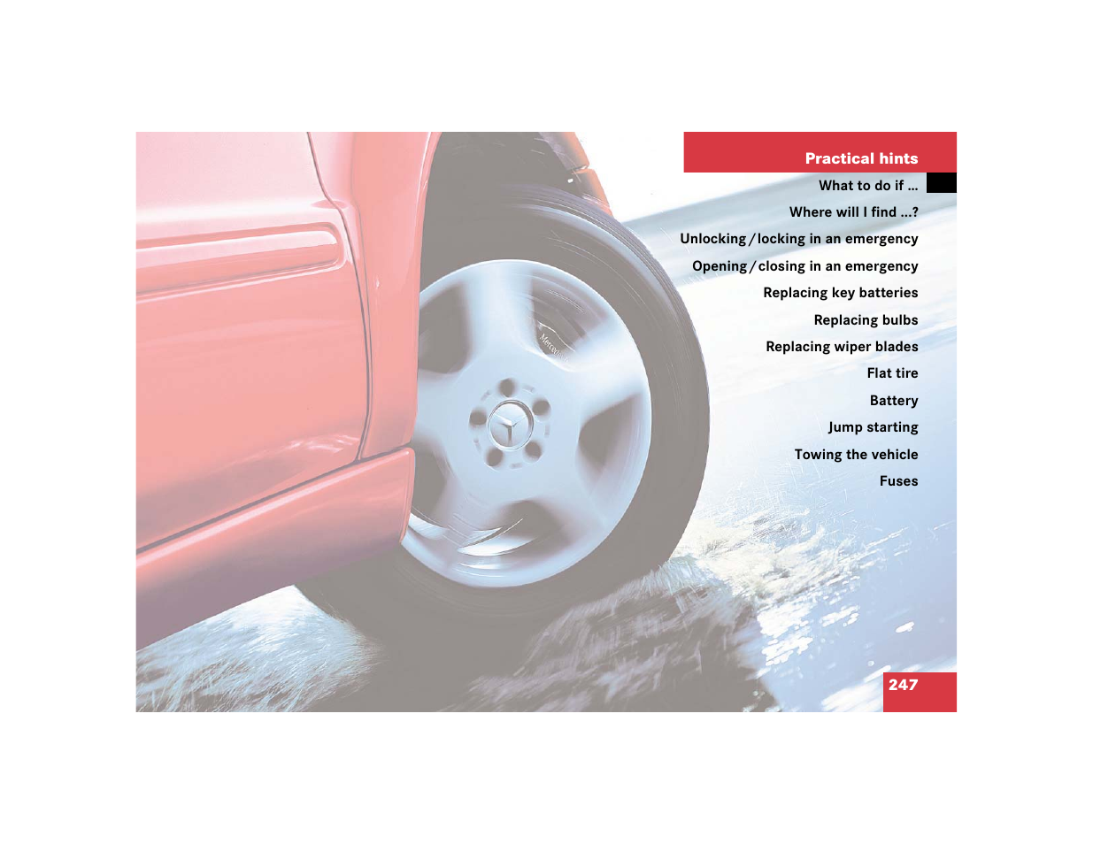 Mercedes-Benz 2005 ML 350 User Manual | Page 249 / 356