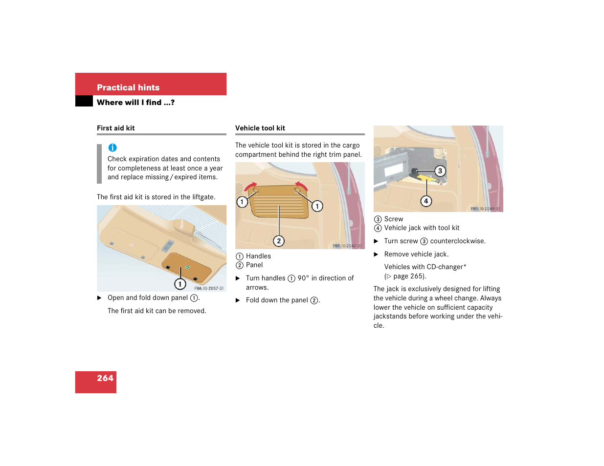 Mercedes-Benz 2005 ML 350 User Manual | Page 266 / 356