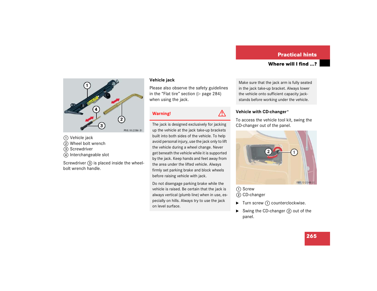 Mercedes-Benz 2005 ML 350 User Manual | Page 267 / 356