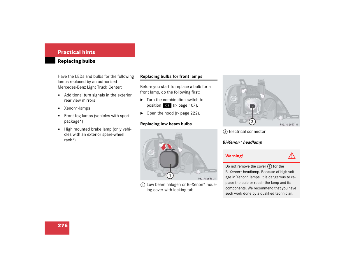 Mercedes-Benz 2005 ML 350 User Manual | Page 278 / 356