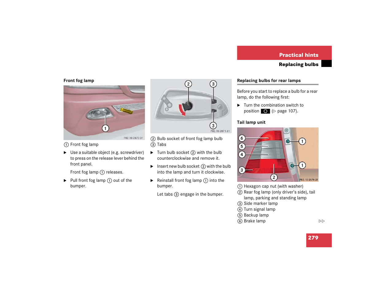 Mercedes-Benz 2005 ML 350 User Manual | Page 281 / 356