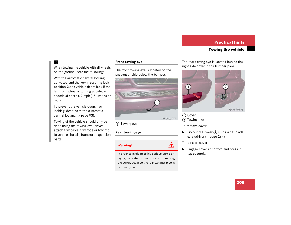 Mercedes-Benz 2005 ML 350 User Manual | Page 297 / 356