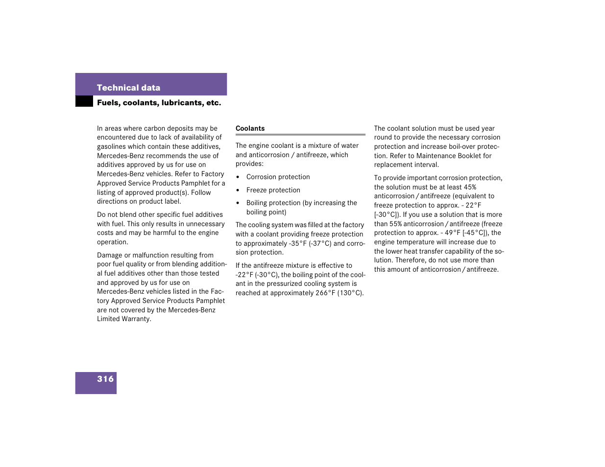 Mercedes-Benz 2005 ML 350 User Manual | Page 318 / 356