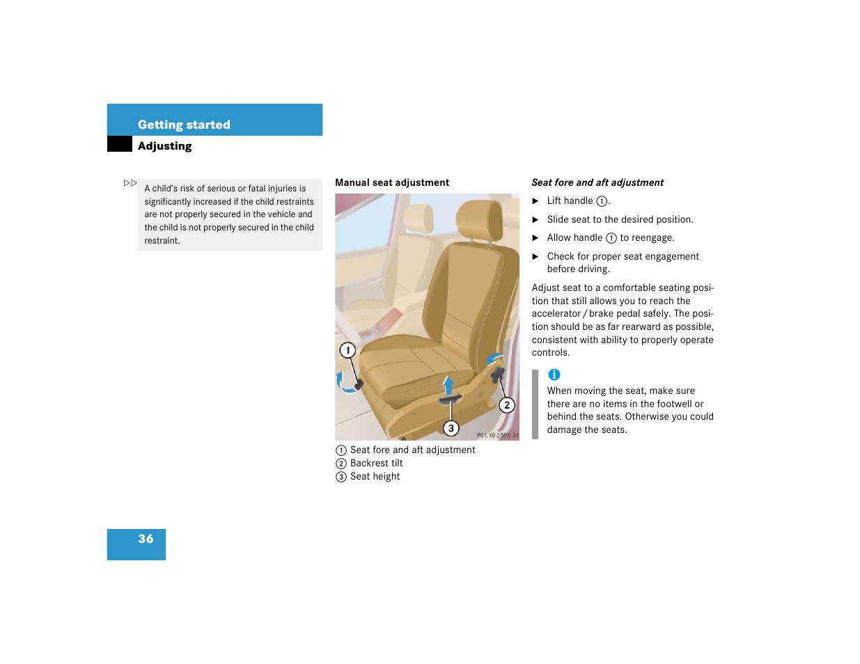 Mercedes-Benz 2005 ML 350 User Manual | Page 38 / 356
