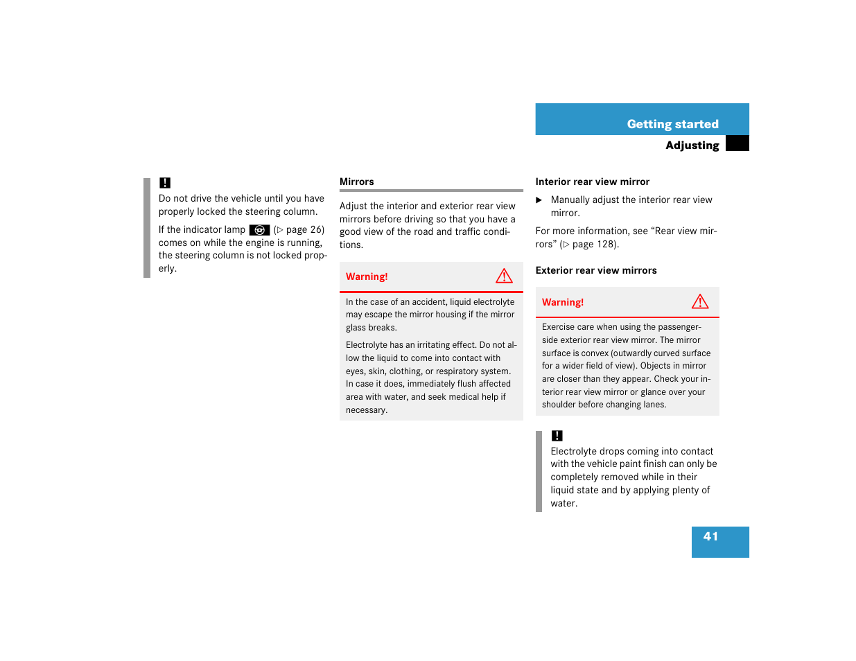 Mercedes-Benz 2005 ML 350 User Manual | Page 43 / 356