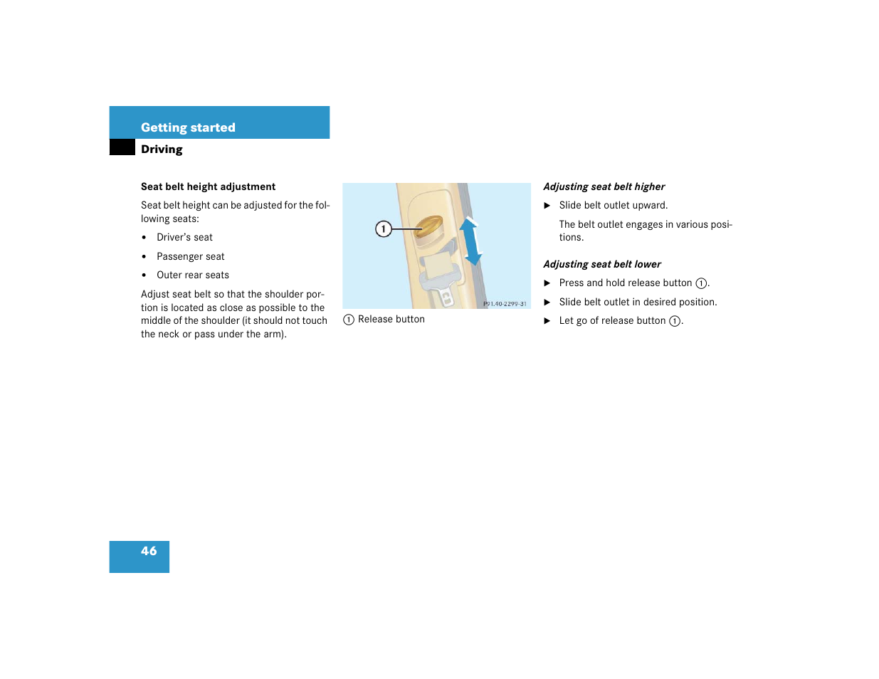 Mercedes-Benz 2005 ML 350 User Manual | Page 48 / 356