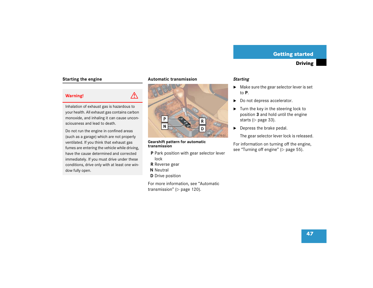 Mercedes-Benz 2005 ML 350 User Manual | Page 49 / 356