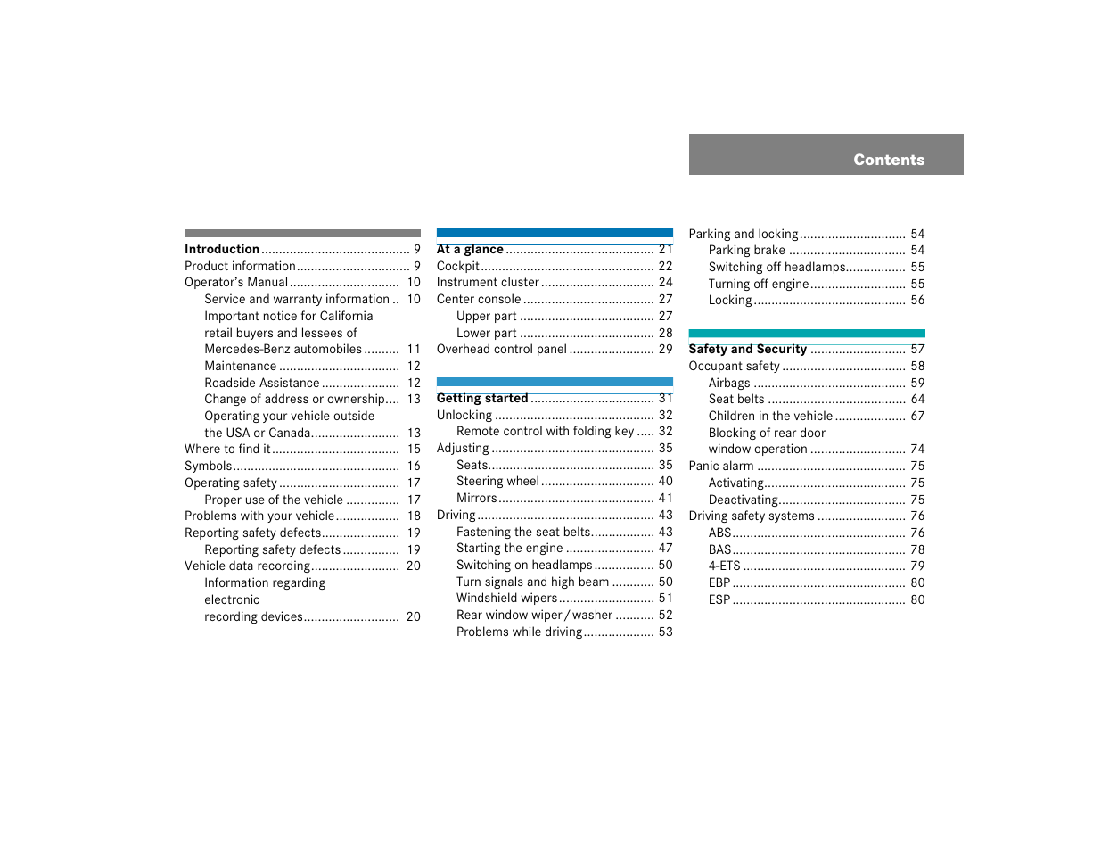 Mercedes-Benz 2005 ML 350 User Manual | Page 5 / 356