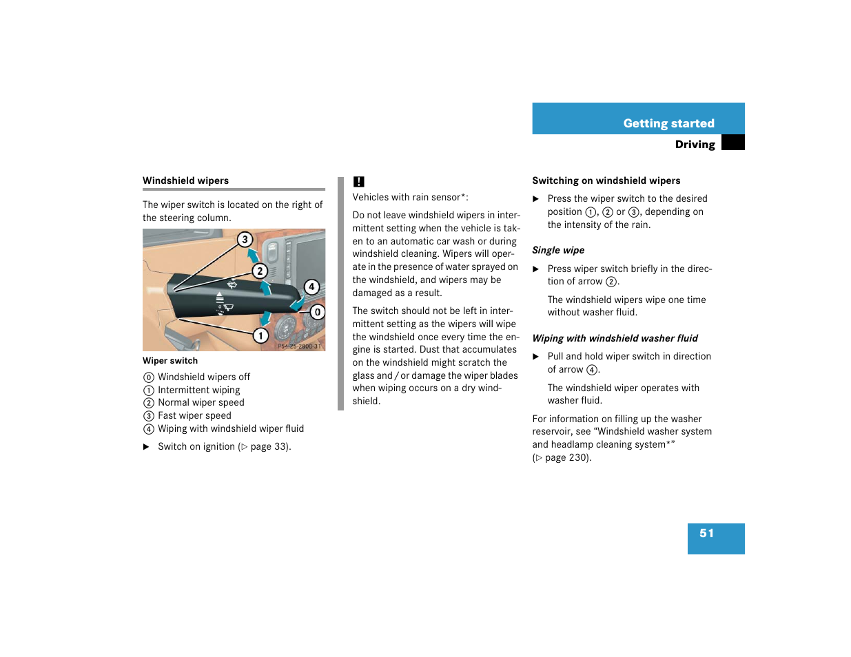 Mercedes-Benz 2005 ML 350 User Manual | Page 53 / 356