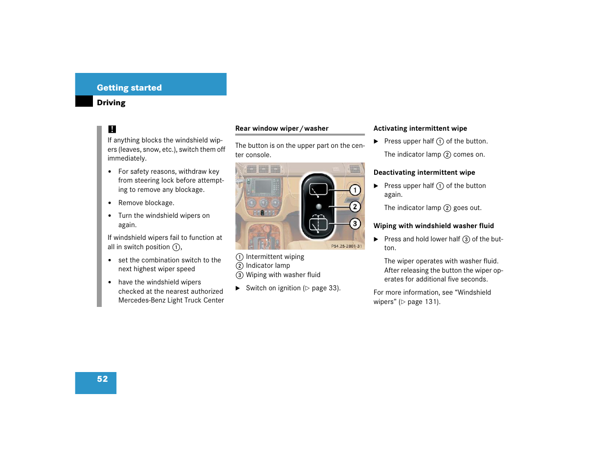 Mercedes-Benz 2005 ML 350 User Manual | Page 54 / 356