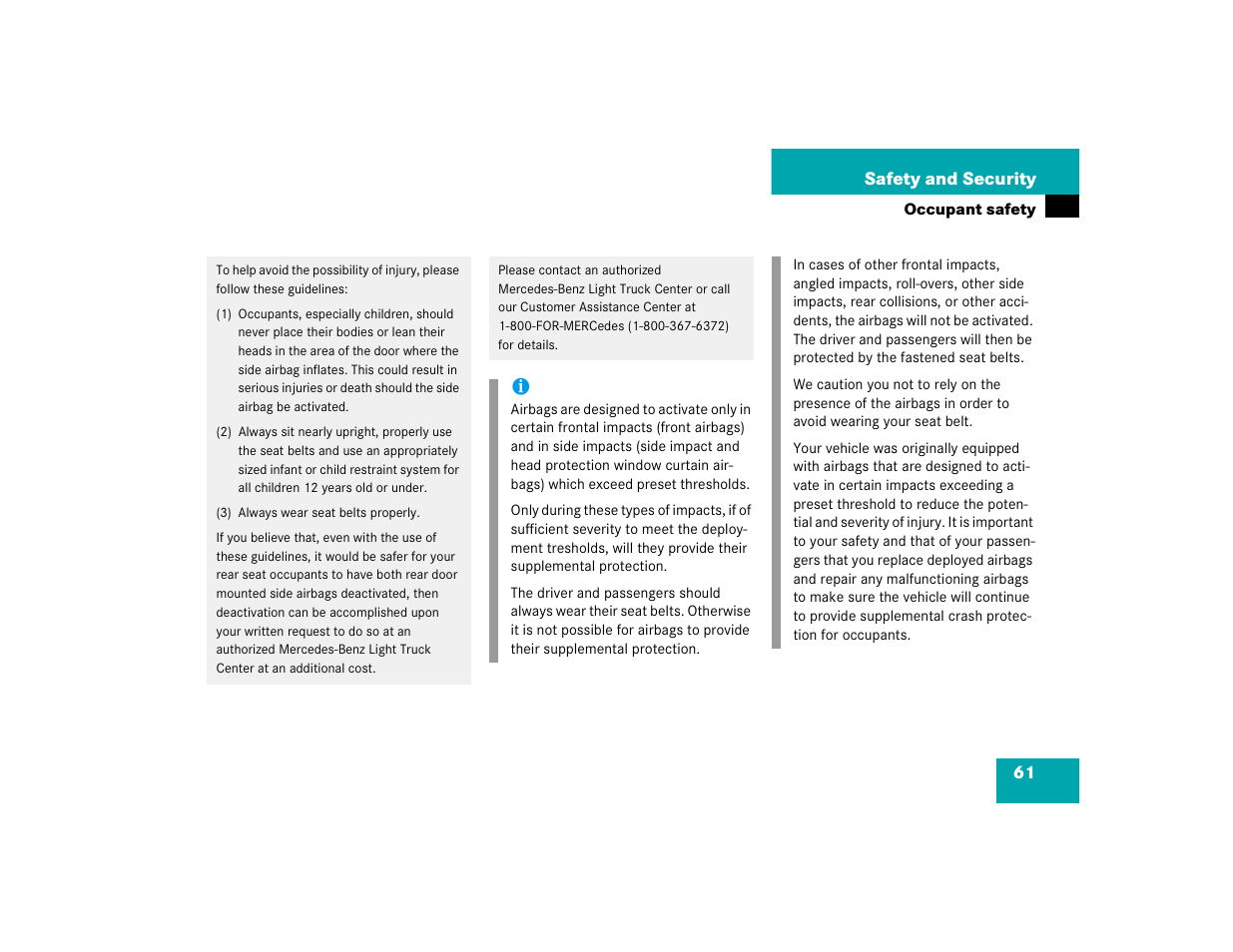 Mercedes-Benz 2005 ML 350 User Manual | Page 63 / 356