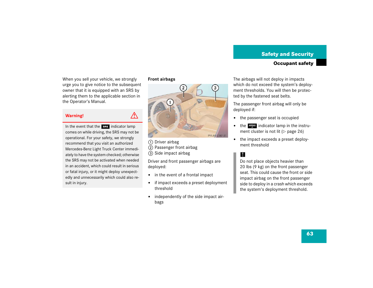 Mercedes-Benz 2005 ML 350 User Manual | Page 65 / 356