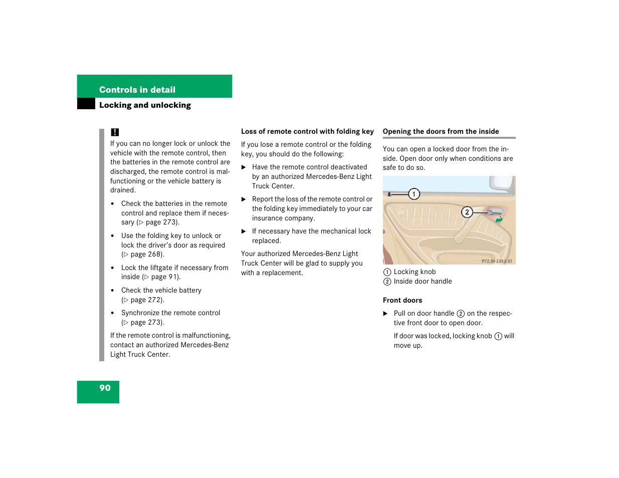 Mercedes-Benz 2005 ML 350 User Manual | Page 92 / 356